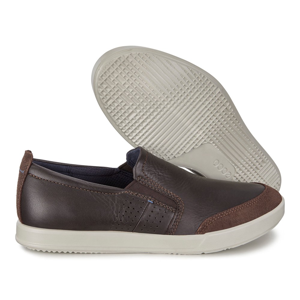 Slip On Hombre - ECCO Collin 2.0 Sneakers - Marrom - XYL704129